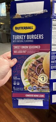 Turkey Burgers Sweet Onion Seasoned
