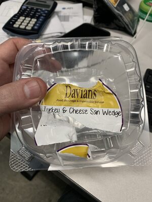 Turkey & Cheese Sand Wedge