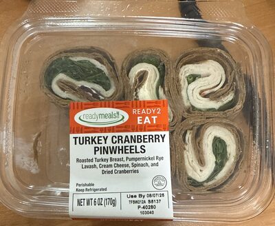 Turkey Cranberry Pinwheels