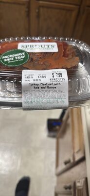 Turkey Meatloaf with Kale and Quinoa