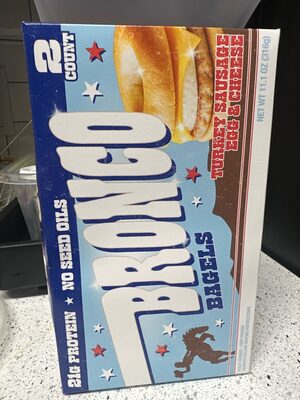 Turkey Sausage And Cheese Bronco Bagels