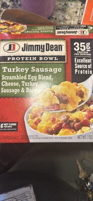 Turkey Sausage Scrambled Egg Blend, Cheese, Turkey Sausage & Bacon