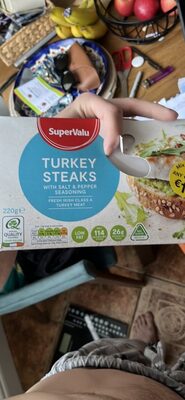 Turkey Steaks with Salt & Pepper Seasoning