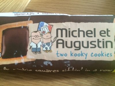 Two kooky cookies, dark chocolate with a pinch of sea salt