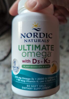 Ultimate Omega With D3 & K2 Plat-based EPA & DHA