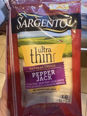 Ultra Thin Sliced Pepper Jack Cheese