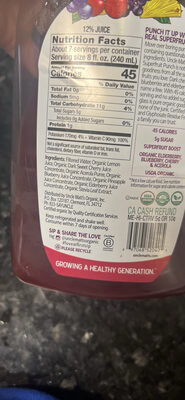 Uncle Matt's superfruit punch