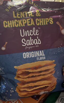 Uncle Saba’s Lentil and chickpea chips