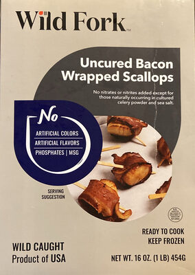 Uncured Bacon Wrapped Scallops