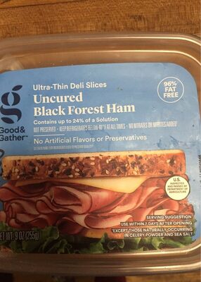 Uncured black forest ham ultra-thin deli slices