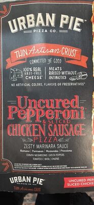 Uncured Pepperoni & Sliced Chicken Sausage Pizza