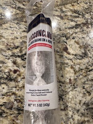 Uncured Salami On A Rope From Trader Joe’s