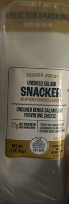 Uncured Salami Snacker