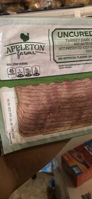 UNCURED TURKEY DARK MEAT BACON