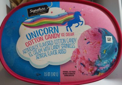 Unicorn Cotton Candy Ice Cream