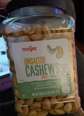 Unsalted cashews