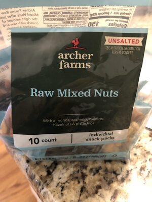 Unsalted Raw Mixed Nuts