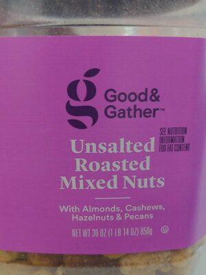 Unsalted Roasted Mixed Nuts