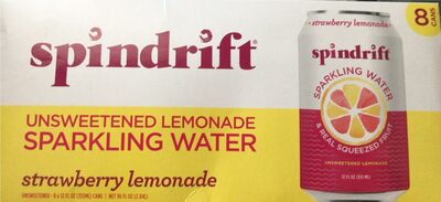 Unsweetened Lemonade Sparkling Water Strawberry Lemonade