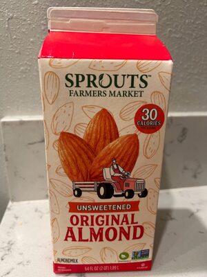 Unsweetened original almond milk