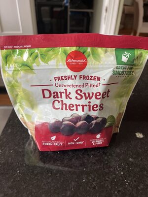 Unsweetened pitted dark sweet cherries, unsweetened