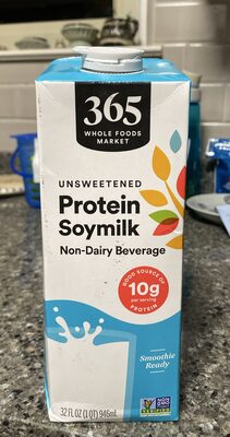 Unsweetened protein soymilk non-dairy beverage
