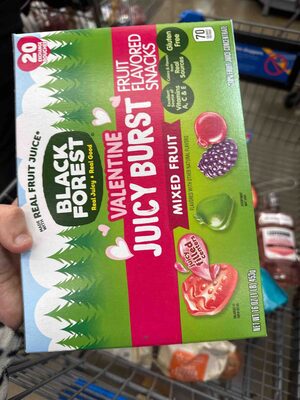 Valentine Juicy Burst Fruit Flavored Snacks Mixed Fruit
