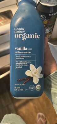 vanilla flavored coffee creamer