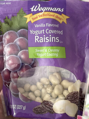 Vanilla Flavored Yogurt Covered Raisins