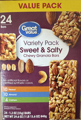 Variety Pack Sweet & Salty Chewy Granola Bars