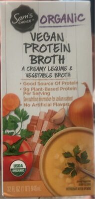 Vegan protein broth