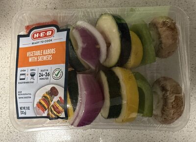 Vegetable Kebabs With Skewers