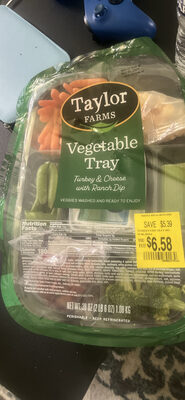 Vegetable Tray Turkey & Cheese with Ranch Dip