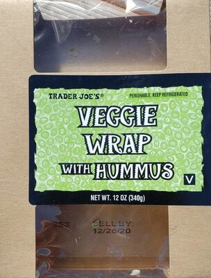 Veggie wrap with hummus