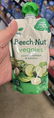 Veggies zucchini, spinach & banana