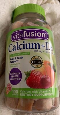 VitaFusion Calcium + D3 (Bone & Teeth Support)