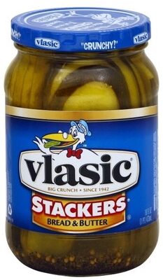 Vlasic, stackers, bread & butter pickles imp