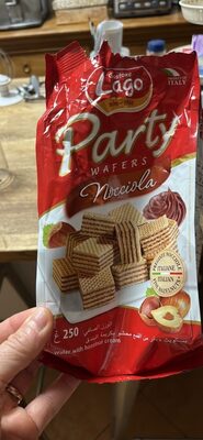 Wafer with hazelnut cream