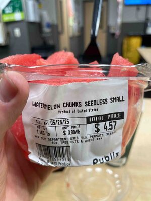 Watermelon Chunks Seedless Small