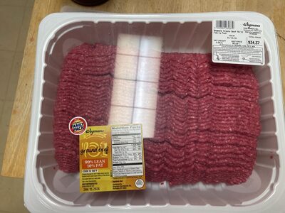 wegmans ground beef 90/10