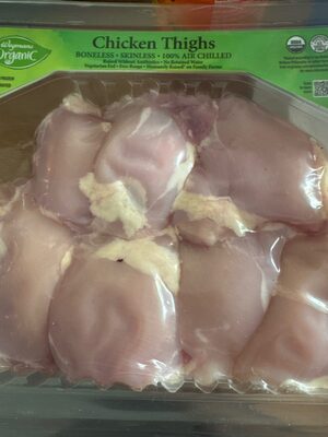 Wegmans Organic boneless Skinless Chicken Thighs