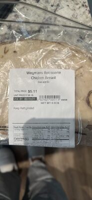 Wegmans Rotisserie Chicken Breast