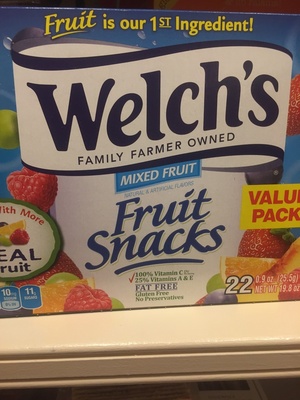 Welch's, fruit snacks, mixed fruit