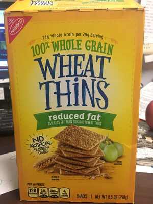 wheat thins crackers, reduced fat