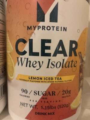 Whey Isolate Lemon Iced Tea