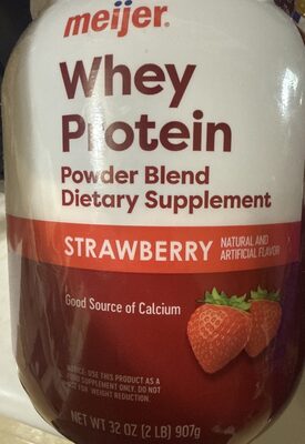 Whey Protein Powder Blend Dietary Supplement Strawberry