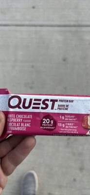 WHITE CHOCOLATE RASPBERRY FLAVOUR PROTEIN BAR