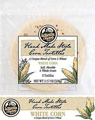 White corn whole grain tortillas
