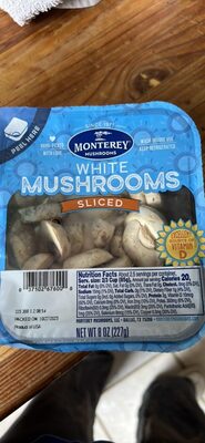 White Mushrooms Sliced