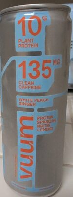 White Peach Ginger Protein Sparkling Water